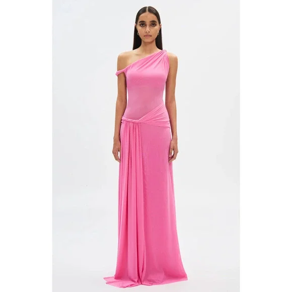 Misha THE 'SISAL' MESH DRESS Orchid Pink L